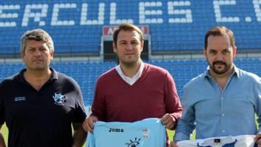 Tres impulsores de la Liga Promesas de Alicante.