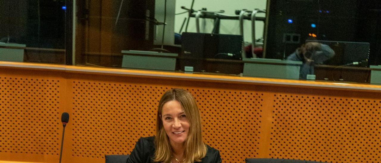 Susana Solís, en el Parlamento Europeo.