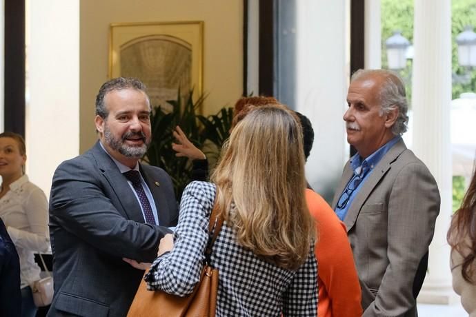 Las Palmas de Gran Canaria. Los cuatro Rectores de la ULPGC, protagonistas del coloquio ?Pasado, presente y futuro de la ULPGC?  | 22/05/2019 | Fotógrafo: José Carlos Guerra