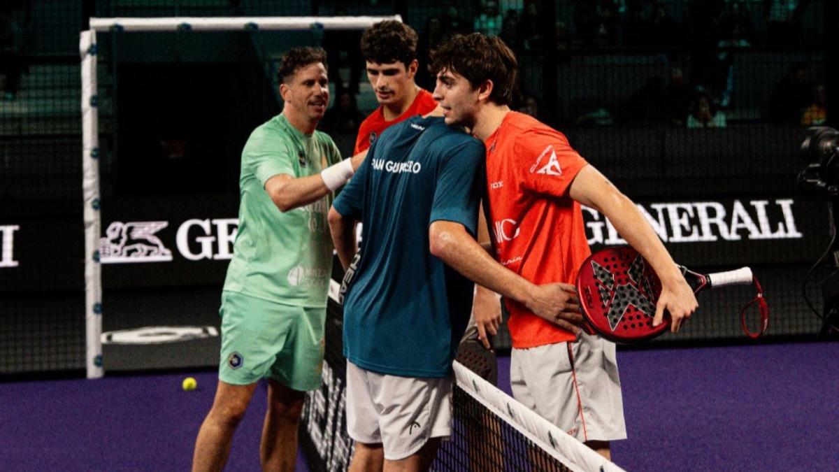 Apasionante partido entre Paquito Navarro y Fran Guerrero frente a Arturo Coello y Edu Alonso
