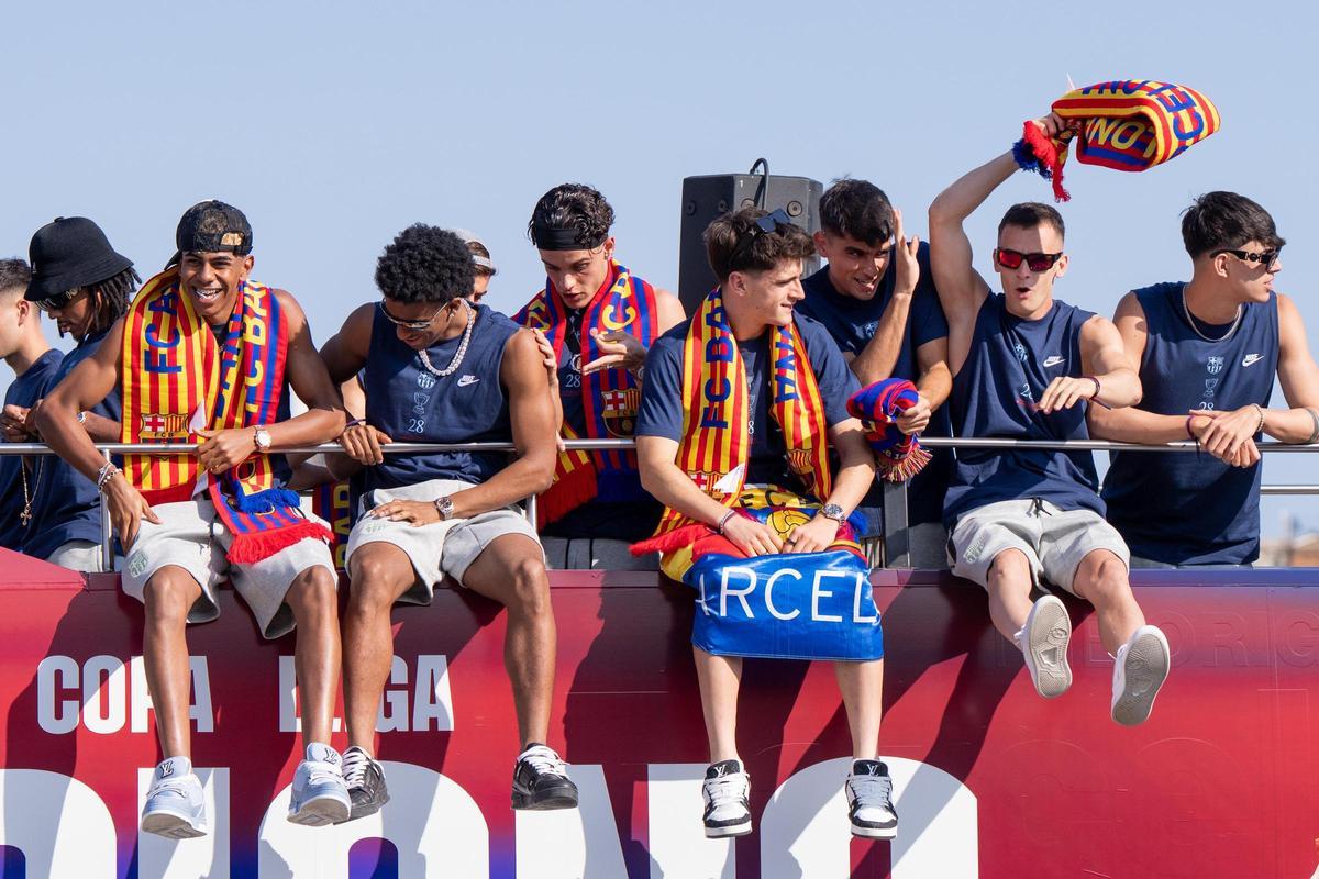 La rúa del Barça por las calles de Barcelona