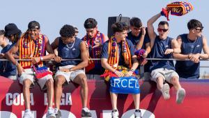 La rúa del Barça por las calles de Barcelona