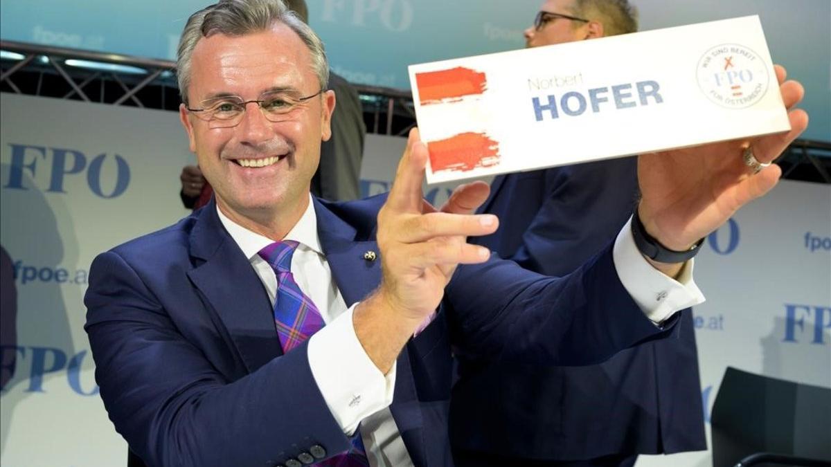 Norbert Hofer, nuevo presidente del Partido por la Libertad de Austria.