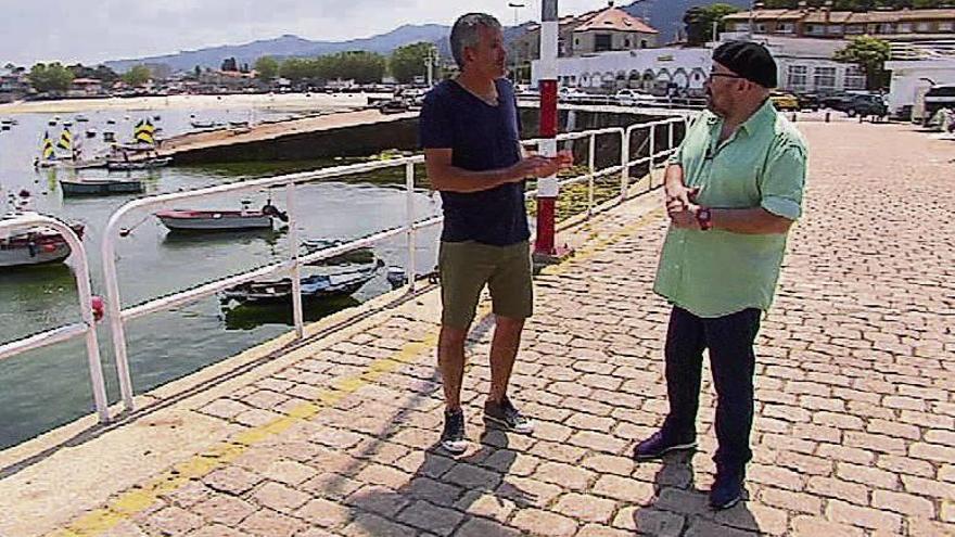 Misael García, o patrón maior, e Rivadulla, o presentador. // TVG