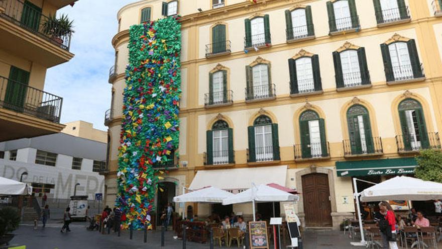 La Casa Natal, decorada con motivo del Octubre Picassiano.