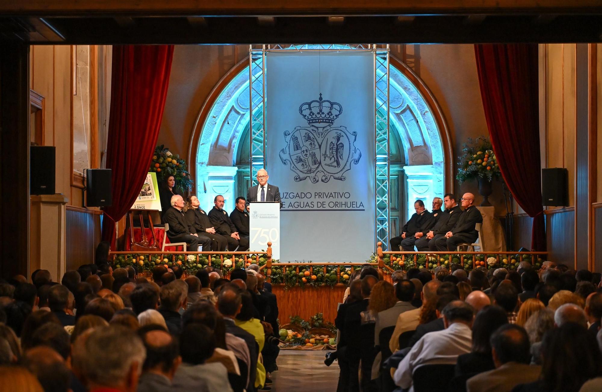 Entrega de los Premios de las Aguas en el 750 aniversario del Juzgado Privativo de Aguas de Orihuela