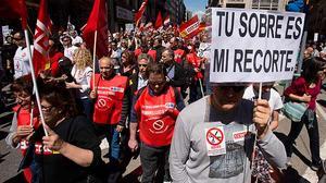 Manifestació del Primer de Maig a Barcelona