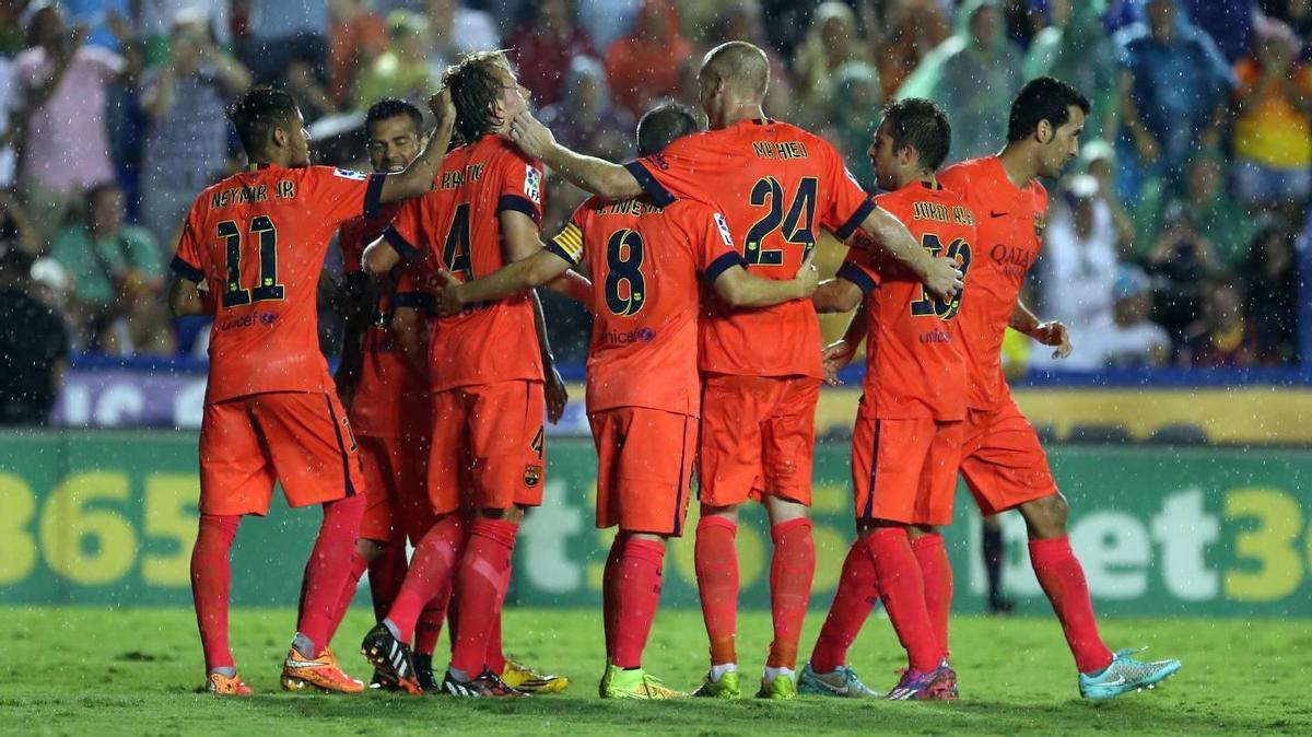 La camiseta que utilizó el Barça en Levante hace 10 temporadas
