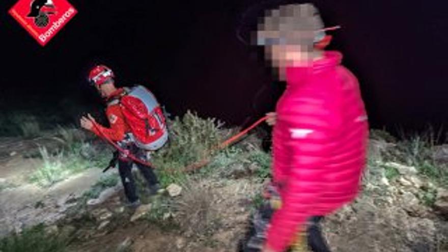 El accidentado pudo bajar por su propio pie