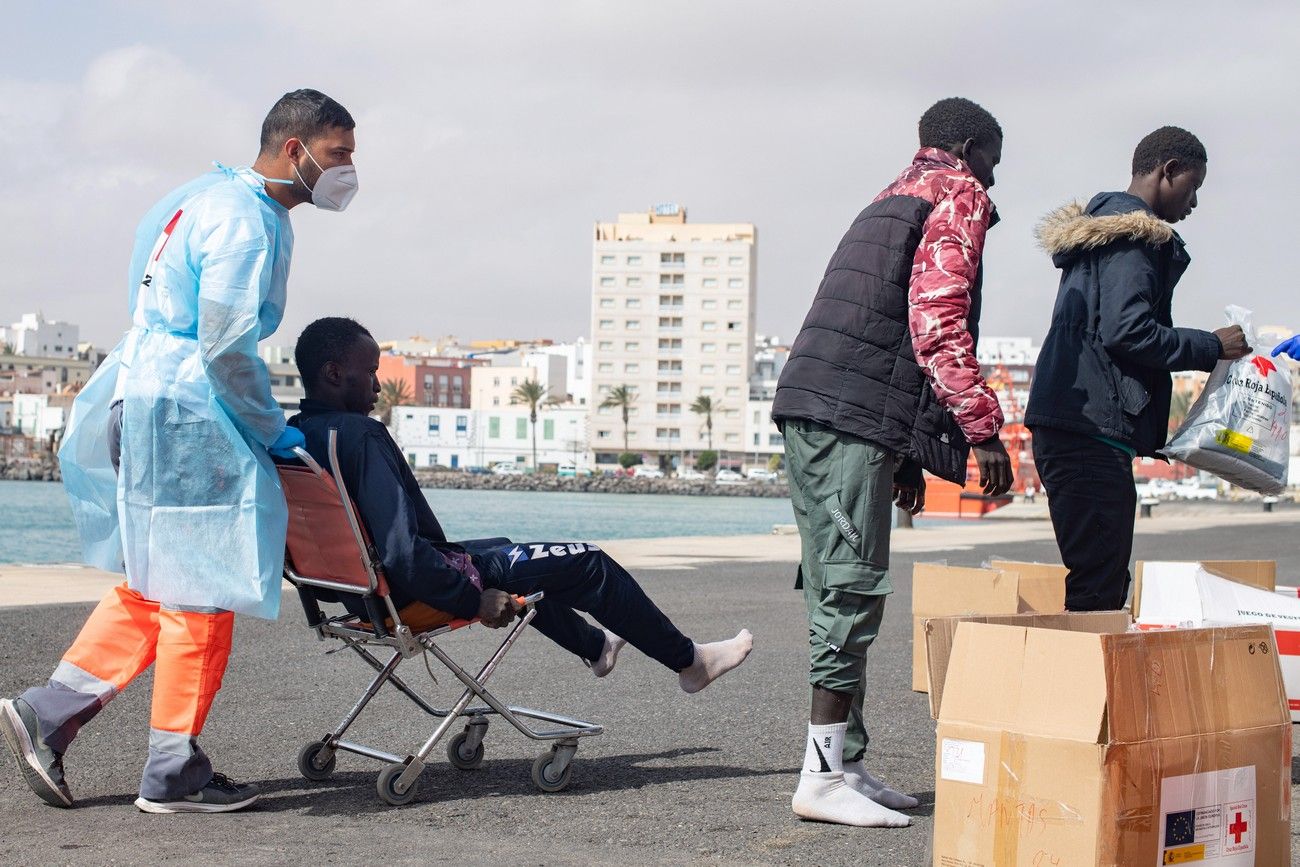 Llegada de migrantes a Canarias (22/02/23)