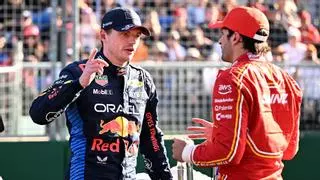 Verstappen califica de "inesperada" su pole ante Ferrari y Sainz