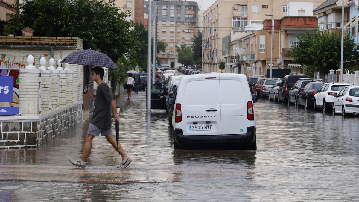 Lluvias en Cartagena, este jueves.