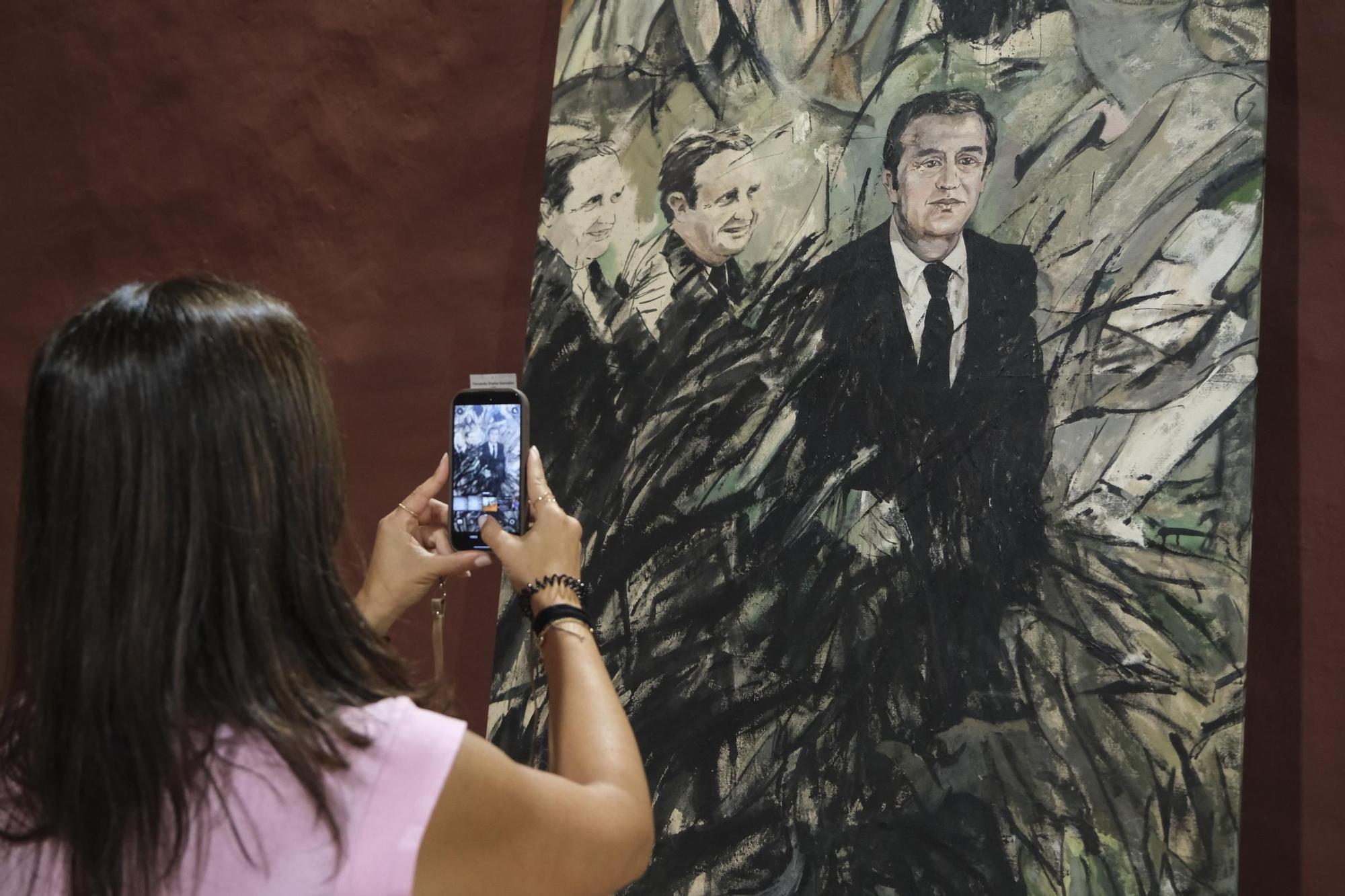 Exposición con retratos de Jerónimo Saavedra