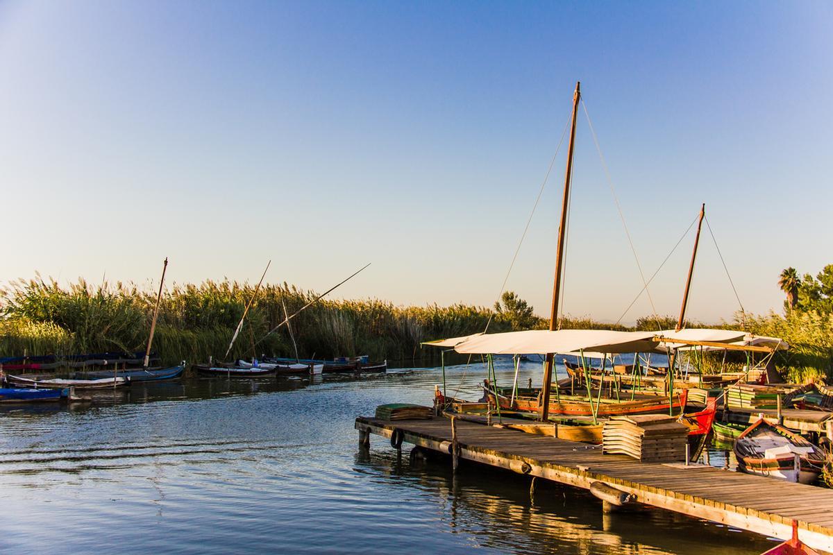 Pasear y navegar entre arrozales es una experncia muy valenciana.