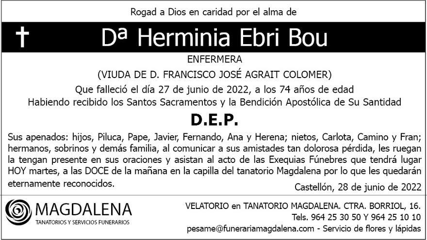 Dª Herminia Ebri Bou