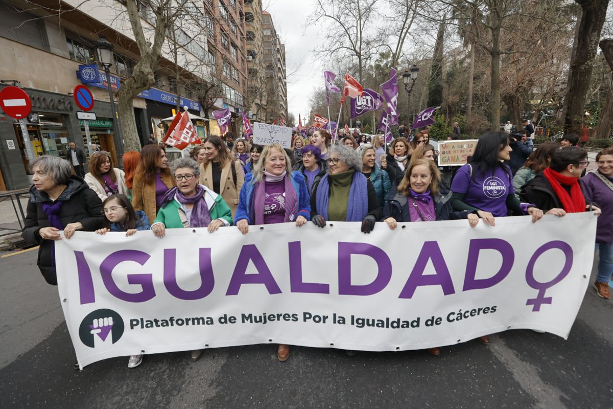 Así se ha desarrollado el 8M en Extremadura