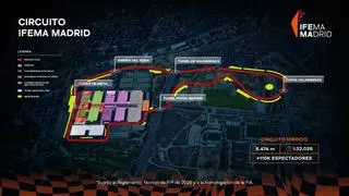 Así es el circuito del nuevo GP de España de F1 que se correrá en Madrid: 5,47 kilómetros, cuatro zonas de adelantamiento...