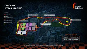 Circuito del futuro GP de España, que volverá a disputarse en Madrid a partir de 2026.