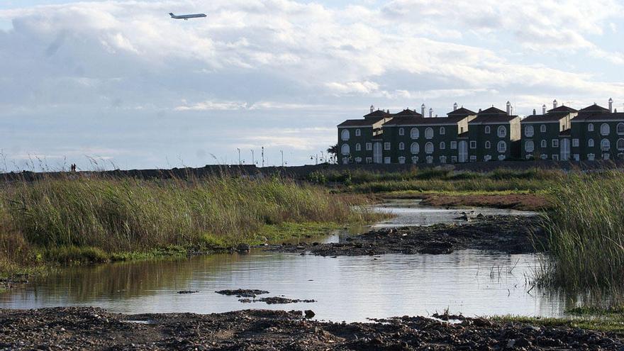 Imagen de la desembocadura del río Guadalhorce.