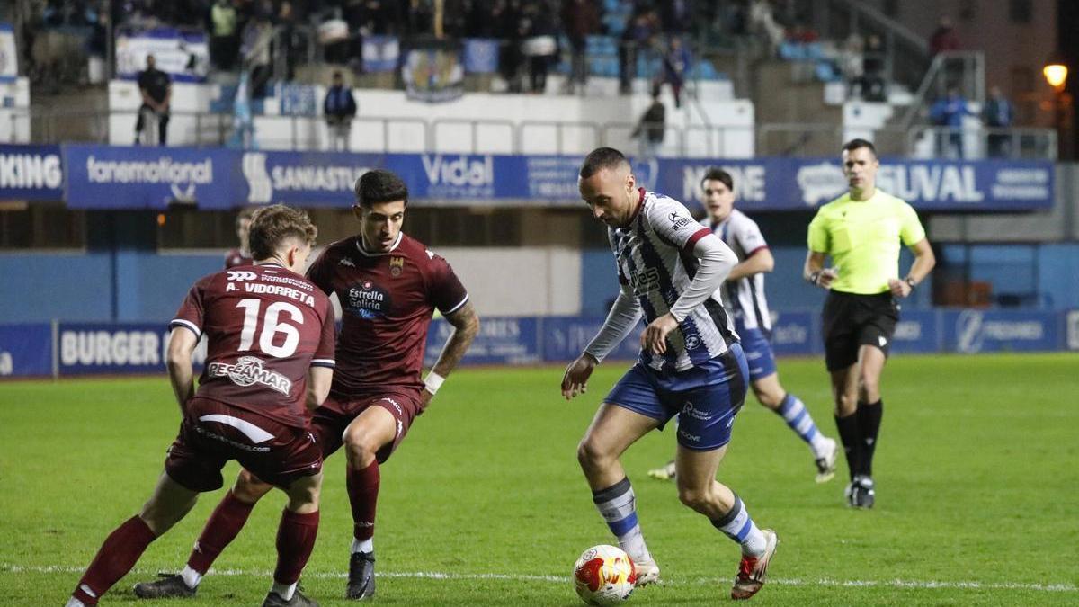 Una jugada del partido