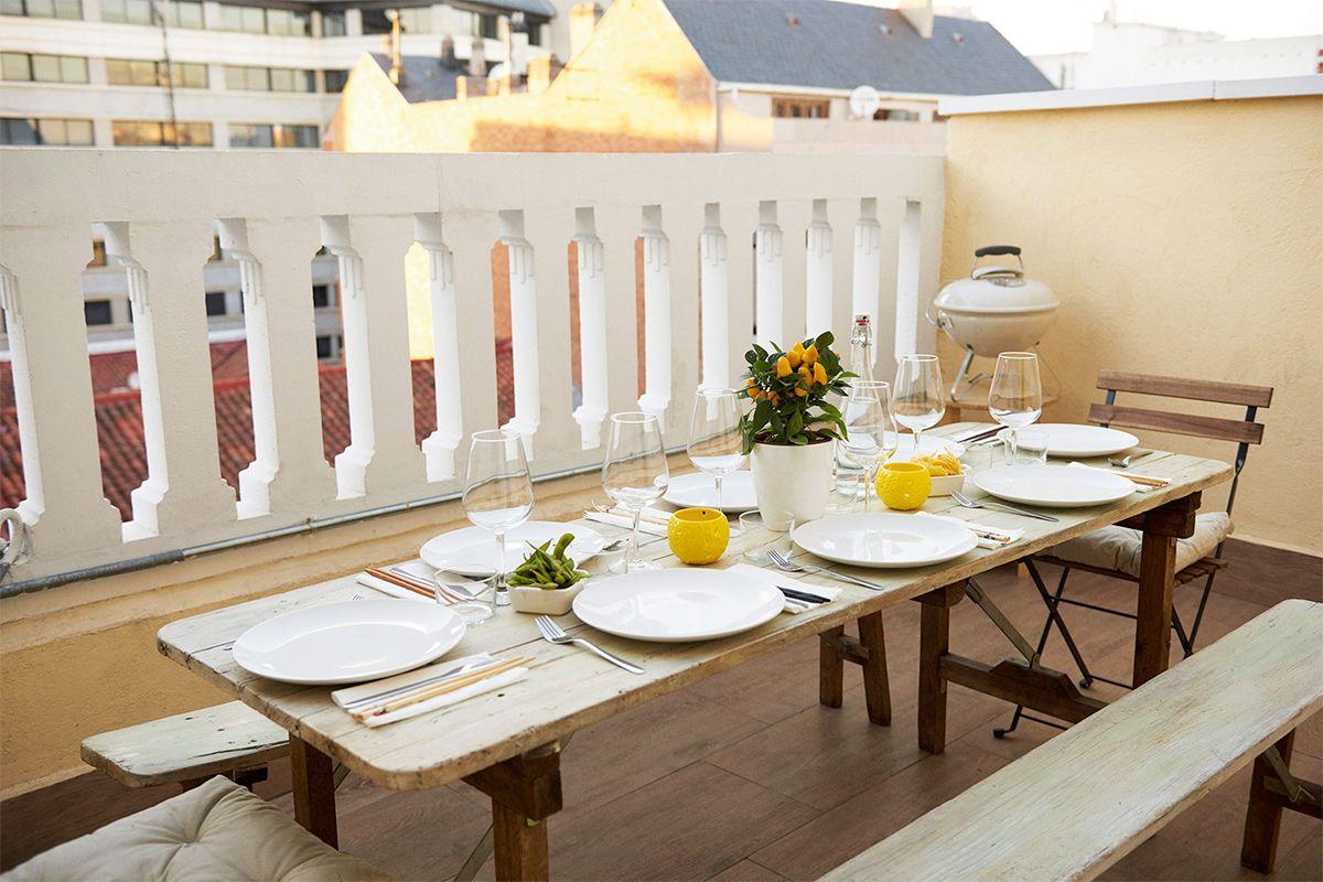 Terraza privada de 'Cuks' en calle Ponzano en Madrid