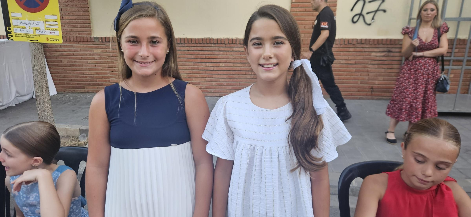 Candidatas a Fallera Mayor Infantil de València 2025 en la "punxà"
