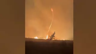 Tornado de fuego en un incendio en Portugal