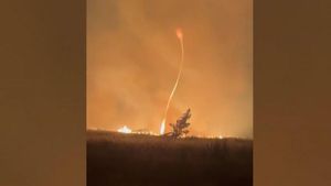 Tornado de fuego en un incendio en Portugal