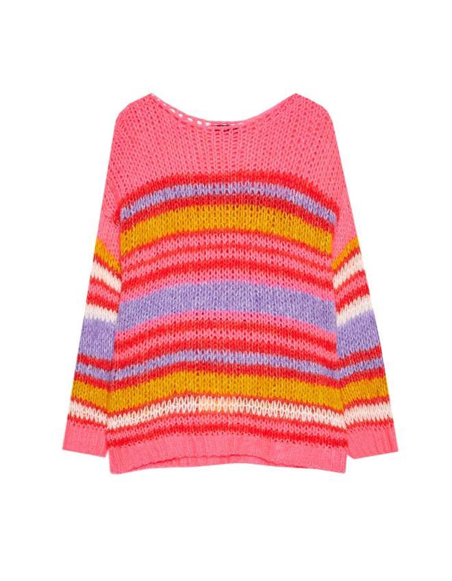 Jersey rayas flúor (Precio: 15,99 euros)
