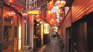 Una de las callejuelas del barrio de Kichijoji.