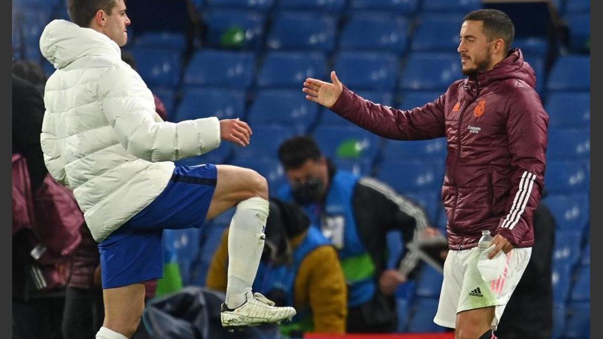 Hazard, tras el partido en Stamford Bridge.