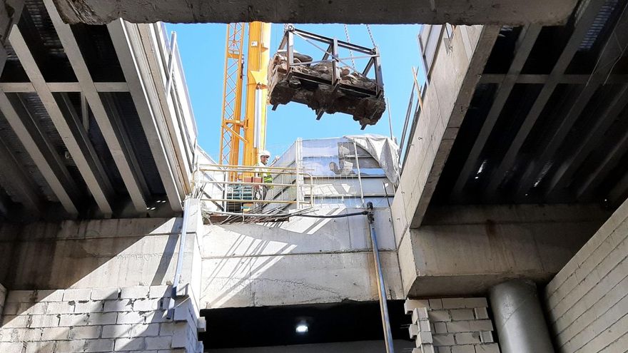 Inician el traslado de los restos arqueológicos de las obras del metro al nuevo museo