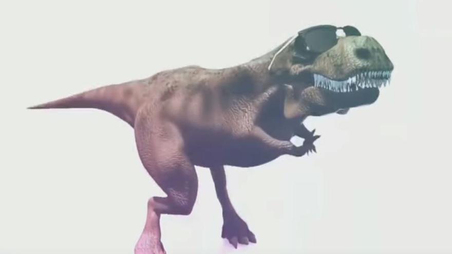 El simpàtic dinosaure del viral «Auxilio me desmayo»