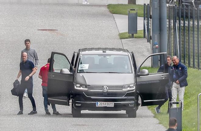 Las mejores imágenes del entrenamiento de hoy del Barça en Salzburgo