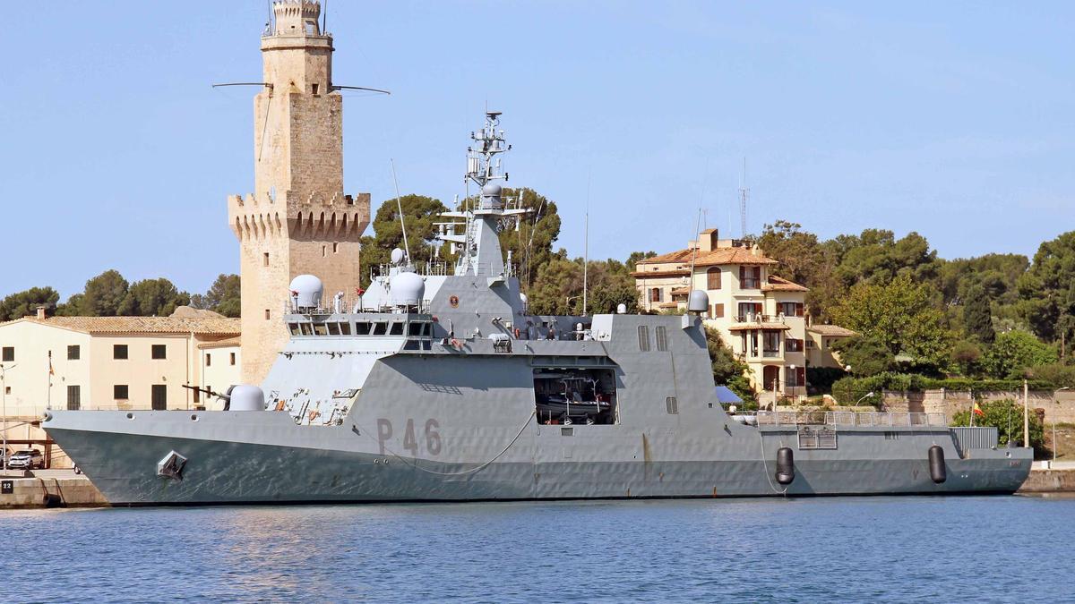Llegada a Palma de los buques participantes en las maniobras ESP MINEX 25