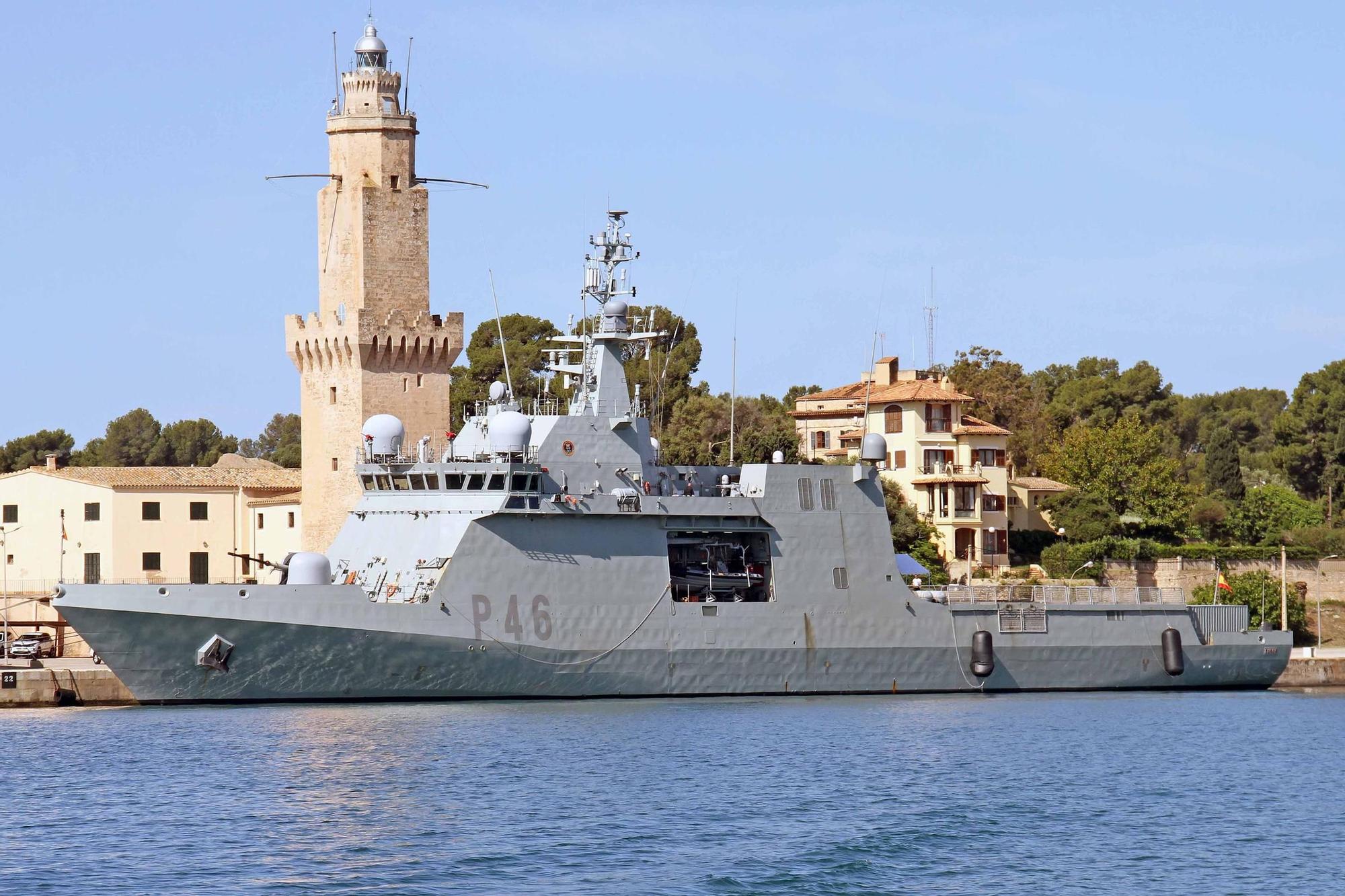 Llegada a Palma de los buques participantes en las maniobras ESP MINEX 25