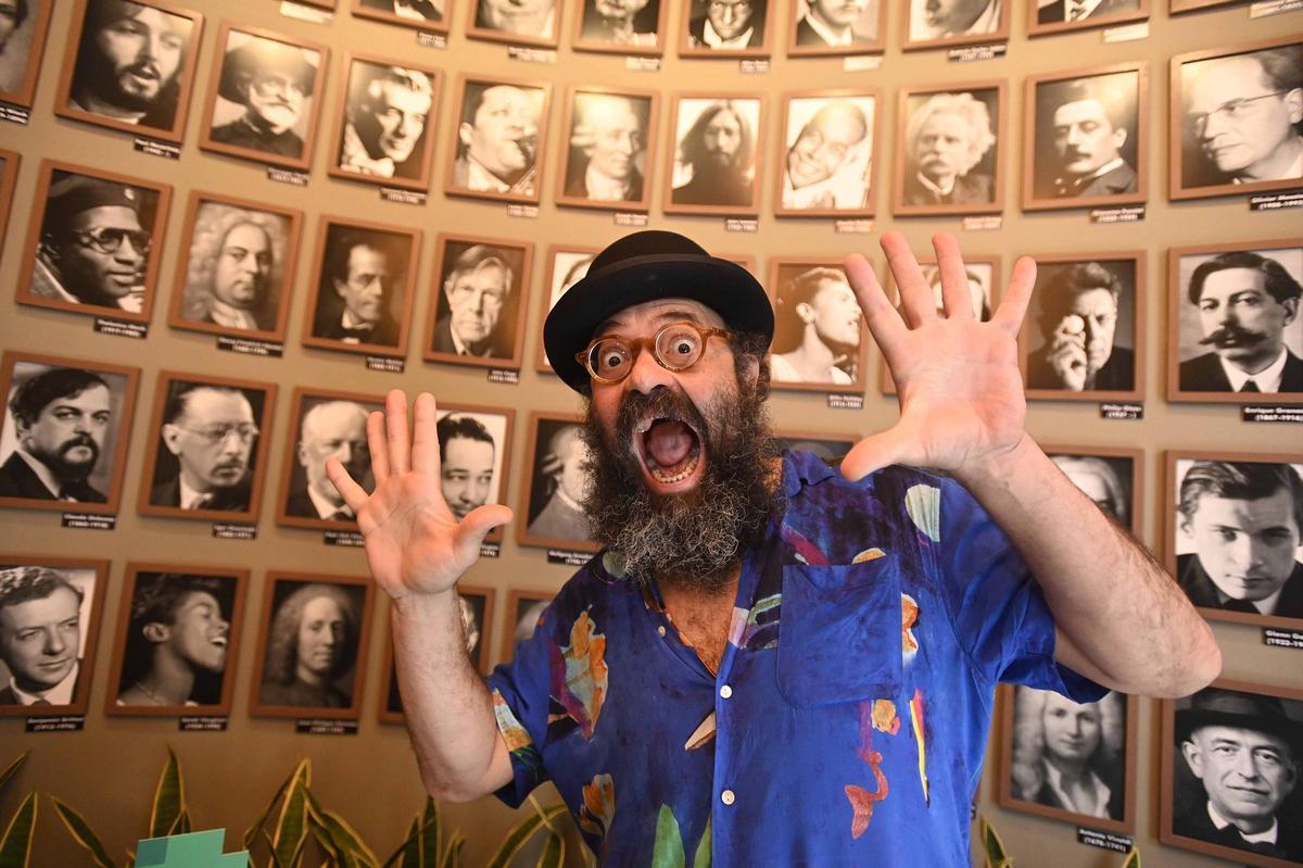 Ignatius Farray en el café Vitruvia.