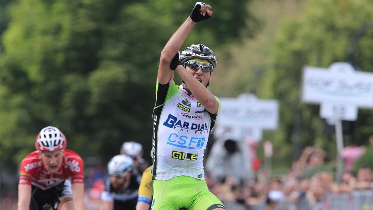 Pirazzi ganó una etapa del Giro en el 2014