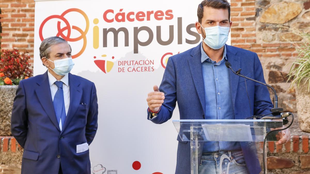 El presidente de la Cámara de Comercio y el diputado de Desarrollo Sostenible y vicepresidente tercero de diputación.