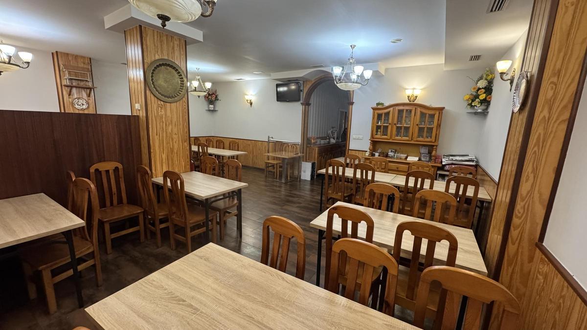 Vista de las instalaciones del restaurante por dentro.