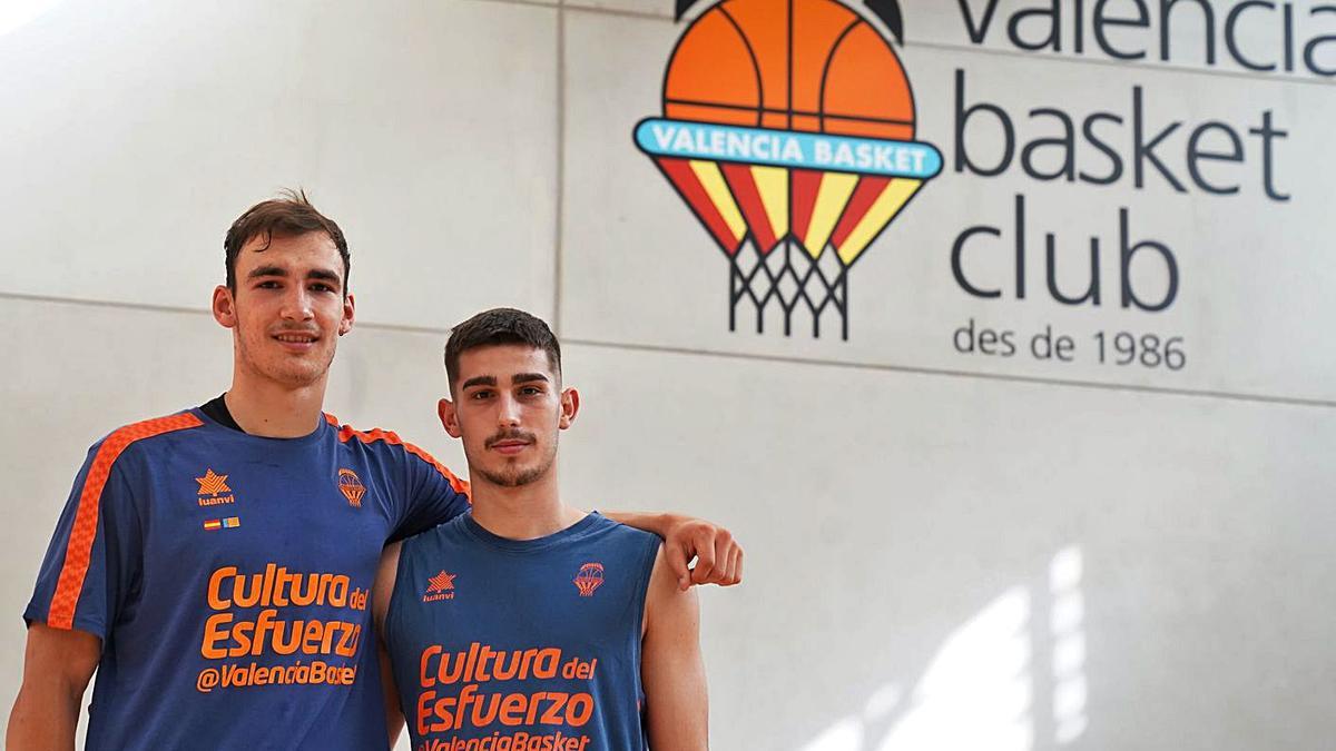 Millán y Guillem son dos de los jugadores con mayor proyección en L’Alqueria del Basket. | VALENCIA BASKET CLUB