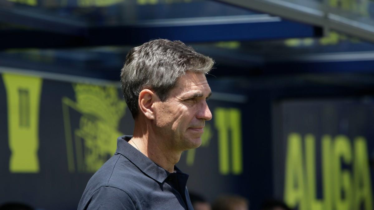 Mauricio Pellegrino durante el partido de Liga que enfrentaba al Cádiz CF y al Getafe CF