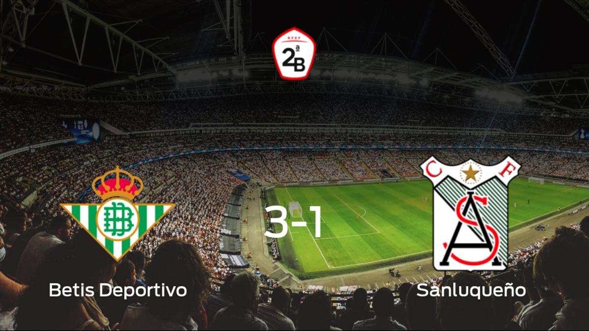El Betis Deportivo consigue la victoria frente al At. Sanluqueño (3-1)