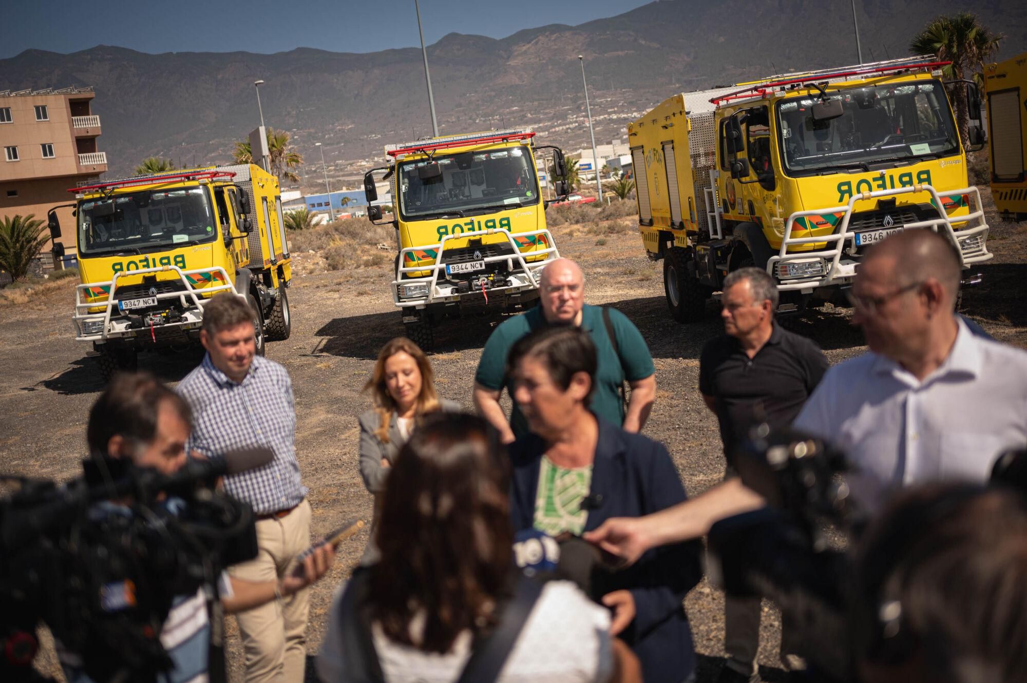 Nuevos vehículos contra incendios en Tenerife