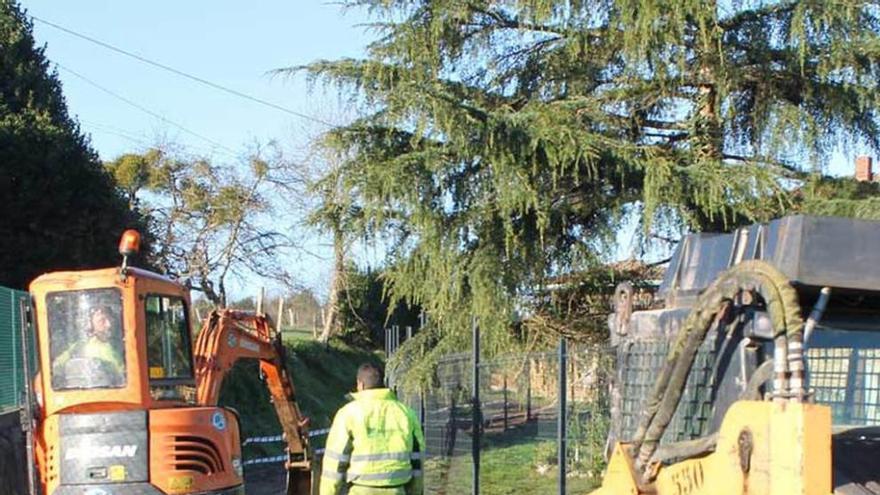 Operarios en las obras.