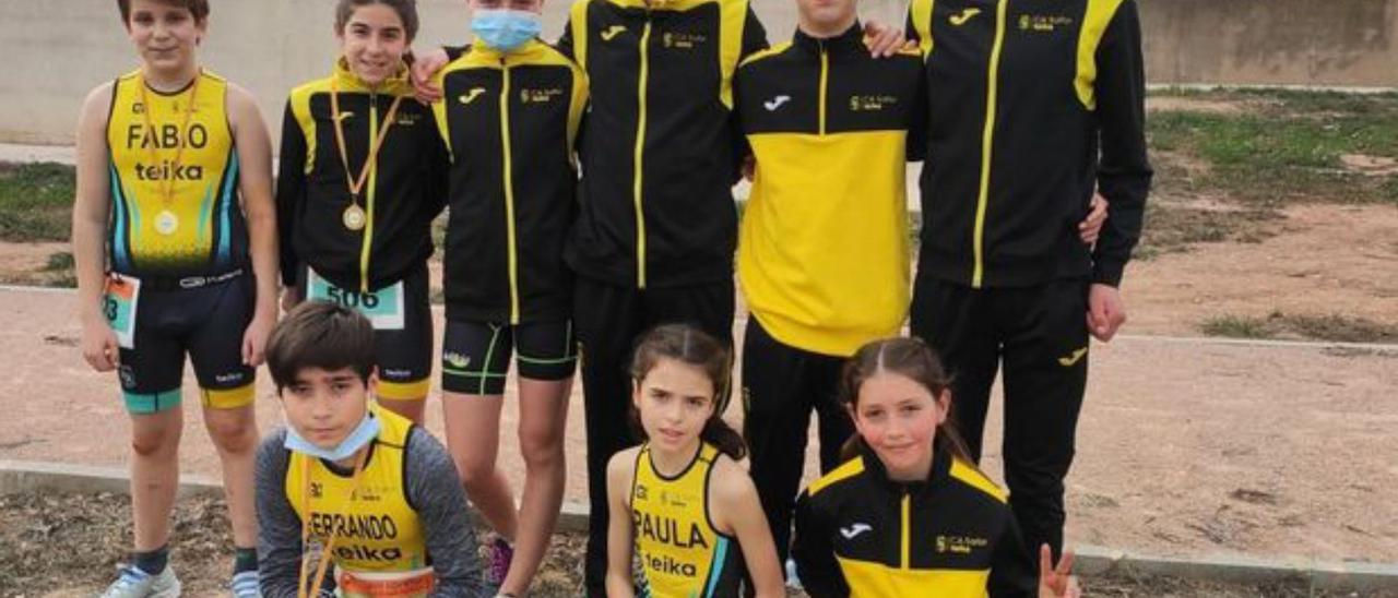 CA Safor Teika Triunfos y podios en las competiciones provinciales del Duatlón de Sagunt y el Cross de Alzira