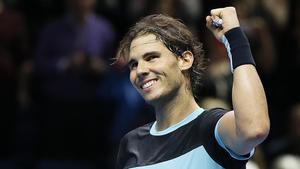 Nadal celebra la seva victòria davant Murray.