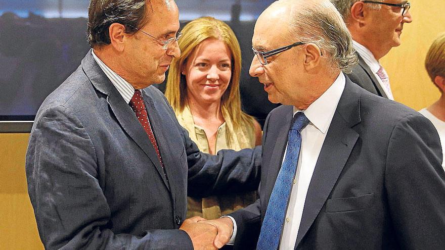 El conseller Soler con el ministro Montoro.
