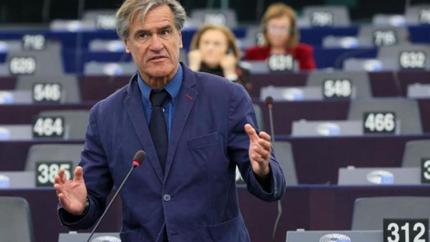 Juan Fernando López Aguilar en una intervención en el parlamento europeo.  | | EP