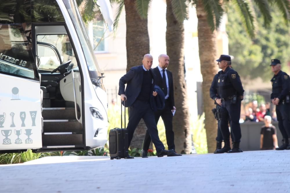 El Real Madrid llega a Málaga